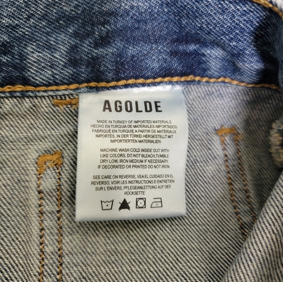 Agolde Cooper Cargo carpenter denim jeans in light wash - Picture 10 of 12